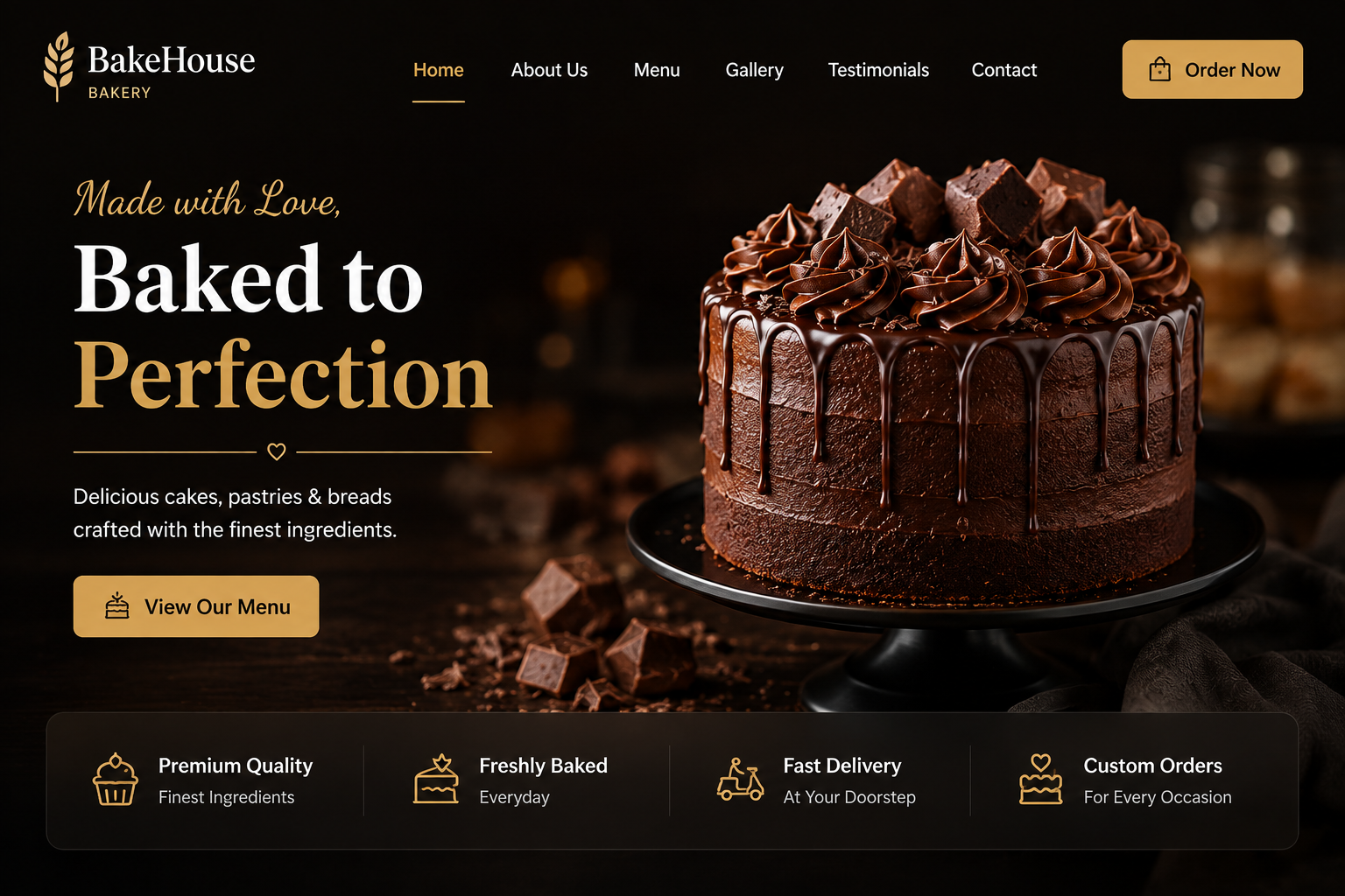 Home bakery portfolio