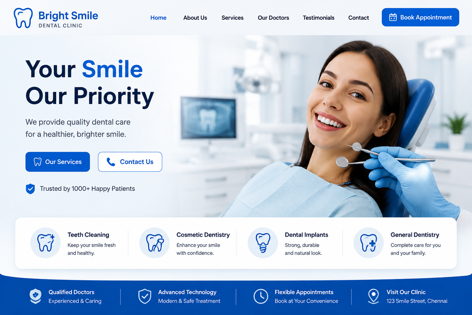 Home dental clinic portfolio